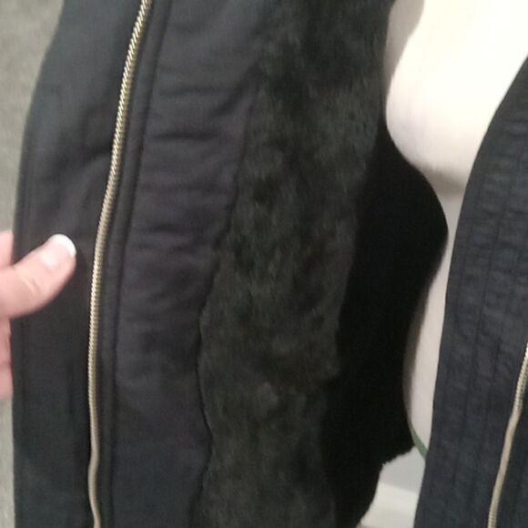 Banana Republic  winter coat w faux shearling lining. zip & button closure XL - Picture 5 of 7